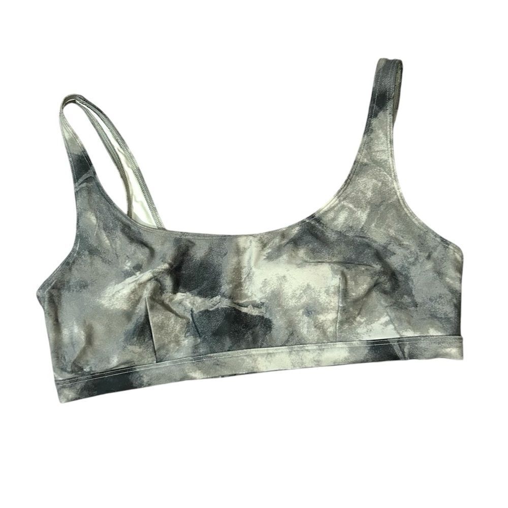 Old Navy Scoop Neck Grey Tie Dye Swim Top SIZE XL